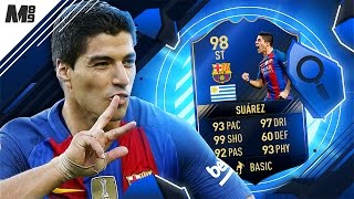 FIFA 17 TOTY SUAREZ REVIEW | 98 TOTY SUAREZ | FIFA 17 ULTIMATE TEAM PLAYER REVIEW