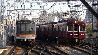 平日朝の阪急京都本線・千里線淡路駅