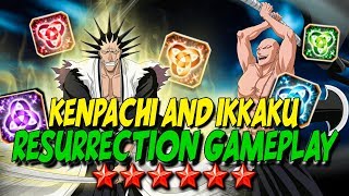 KENPACHI and IKKAKU RESURRECTION GAMEPLAY Bleach Brave Souls