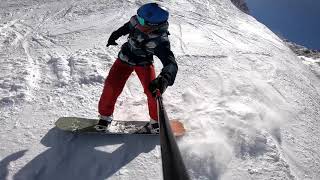 Never Summer Insta Gator Beats the Uneven Terrain Les 2 Alpes 2019