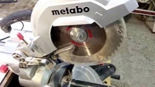 Установка блока плавного пуска в Торцовочную пилу Metabo KGS 254 M