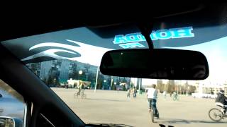 Тонировочная полоса на лобовое TUNIR. Тюнинг лобовика на Хонда Фит