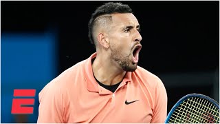 Nick Kyrgios lashes out at umpire, outlasts Karen Khachanov | 2020 Australian Open Highlights