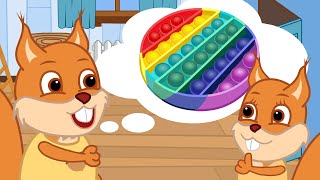Famille d'Écureuil - Fans De Pop It Vidéos Animé 2021 en Français 13+