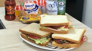 Сендвич с Колбасой и Помидором . Супер Вкусный . Как приготовить Сэндвич .