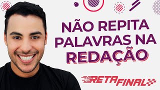 | Live | Como não repetir palavras em sua Redação | Prof. Romulo Bolivar
