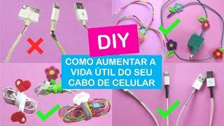 DIY: Como Customizar e Aumentar a Vida Útil do seu Cabo de Celular + DICAS | Vânia Maciel