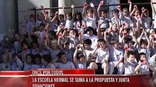 Alumnos de la Escuela Normal de Paraná se sumaron a Once por Todos