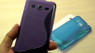 Обзор: Красивый Силиконовый Чехол-Накладка для Samsung Galaxy Core 2 Duos SM-G355H/DS "Волна"