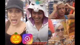 WWE's Alexa Bliss and Nia Jax try on Halloween Costumes in Target! (Funny Instagram Live)