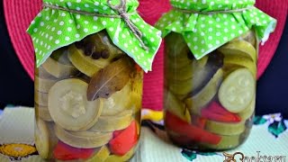 Кабачки маринованные на зиму по болгарски