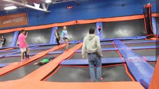Jumping on Trampolines Sky Zone Appleton, WI 3-18-17