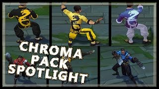 Chroma Packs - Lucian Base and Dragonfist LeeSin Spotlight - League of Legends