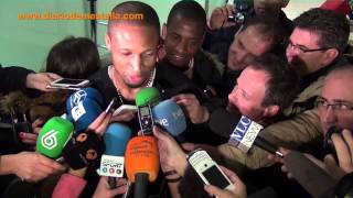 Llegada de Keita al aeropuerto de Manises