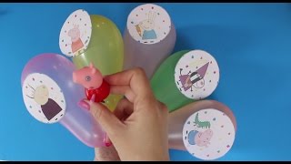 Песенка Пальчиков со Свинкой Пеппа! Пеппа Лопает Шарики!