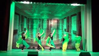 Отчётный концерт MagicDance - Продвинутая группа, танец с веерами-вейлами