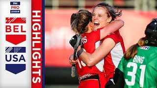 Belgium v USA | Week 12 | Women's FIH Pro League Highlights