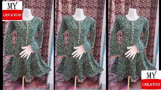 panel frock cutting / anarkali suit cutting / stylish anarkali dress cutting