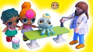 Vet Pets with Shopkins & LOL Surprise Dolls Pet Animals - Toy Video