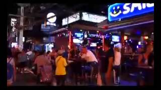 タイプーケットパトンビーチバングラー通り　Patong beach banglaroad Phuket Thailand