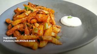 Crispy Street style Honey Chilli Potato/ Crunchy Restaurant style Honey Chilli potatoes