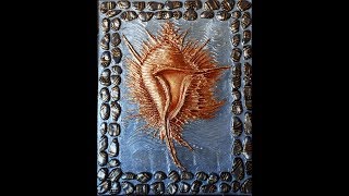 Интерьерная картина акрилом и текстурной пастой.