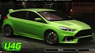 Ford Focus R.S Need For Speed Underground 2 Mod Spotlight