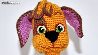 Амигуруми: схема Дружок Барбоскин. Игрушки вязанные крючком. Free crochet patterns.