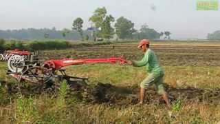 Yanmar 2 Wheel Hand Plow Tractor Beginning Work