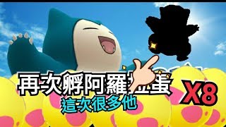 再次孵阿羅拉蛋 這次很多他?? 泰山壓頂卡比獸攻打道館~抓到太陽岩pokemon go三代寶可夢 菲菲實況