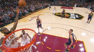 LeBron James ONE HANDED ALLEY-OOP DUNK Leaves Him Speechless