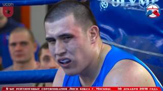 5-ые рейтинговые бои Лига бокса г. Москвы  – 10.12.16 г. 91+ кг.