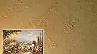 КАРМИЛАНСКАЯ ПЕРЛАМУТРОВАЯ ФРЕСКА эффект муаровой ткани ДЕКОРАТИВНАЯ  ШТУКАТУРКА Мастер класс # 9