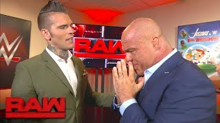 Kurt Angle ponders whether he should make his big announcement: Raw, July 17, 2017