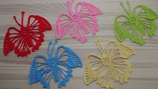 БАБОЧКА вязание крючком ЧАСТЬ 1 How to crochet a butterfly