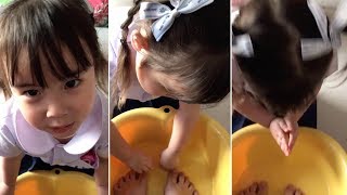 Perfect' Daughter Washes Mother's Feet