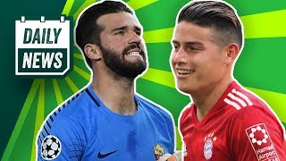BVB: Zaha für Schürrle zu Dortmund? FC Bayern: James bleibt! Alisson zu Liverpool oder Chelsea?