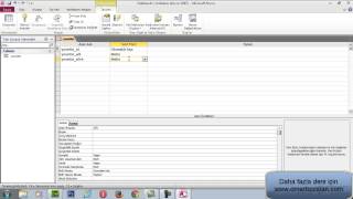 ASP ile Web Sayfa Yapımı Ders-2 (Konu: Access ile Veritabanı Oluşturma) www.omerbozalan.com