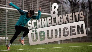 8 SCHNELLIGKEITSÜBUNGEN FUßBALL (ALLEINE UND OHNE GERÄTE)