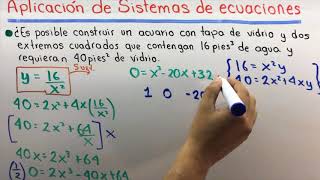 Aplicaciones Sistemas de ecuaciones | Álgebra universitaria