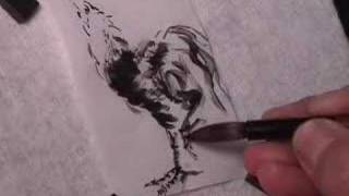 How to Draw a Rooster in Chinese Brush Painting