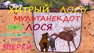 Я-ЖЕ ЧИТАТЬ НЕ УМЕЮ МУЛЬТАНЕКДОТ (Волк, лось и медведь)