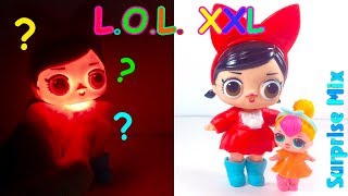 ОГРОМНАЯ Кукла LOL размера XXL - СВЕТИТСЯ В ТЕМНОТЕ? Китайская ПОДДЕЛКА ЛОЛ. GIANT LOL doll FAKE