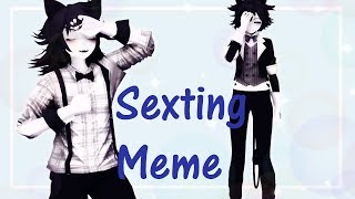 【MMD || BATIM】SEXTING MEME +16 (Bendy x Boris)(Yaoi!!)