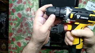 Распаковка шуруповерта Deko Banger 12v