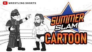 Daniel Bryan vs The Miz WWE SummerSlam Cartoon feat. Kevin Owens and Braun Strowman