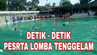 Detik Detik Peserta Tenggelam Saat Lomba Renang