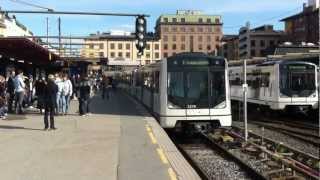Oslo T-bane action at Majorstuen station.