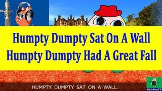 Nursery Rhymes By Kids | Humpty Dumpty From England | Animated Songs With Lyrics From KidsFun TV