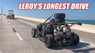STREET DRIVING Leroy an Hour to the Dragstrip... Attempting to Race and Drive Home! +the V1 Breaks..